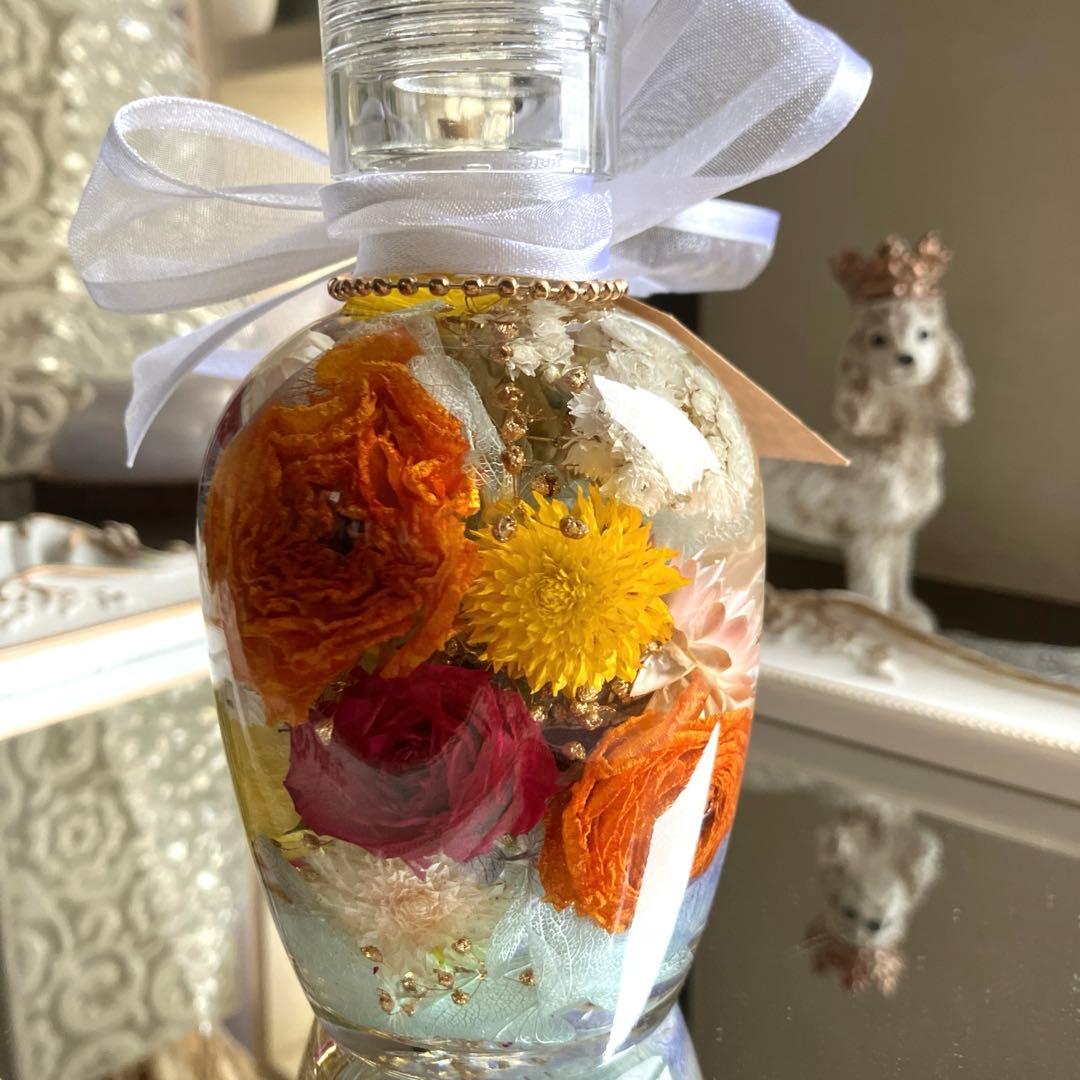 ◆ハーバリウム　312 一周お花の春bottle *.:。✿*゜