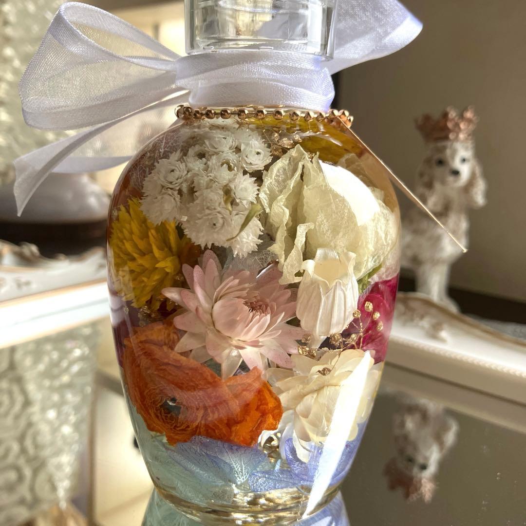 ◆ハーバリウム　312 一周お花の春bottle *.:。✿*゜