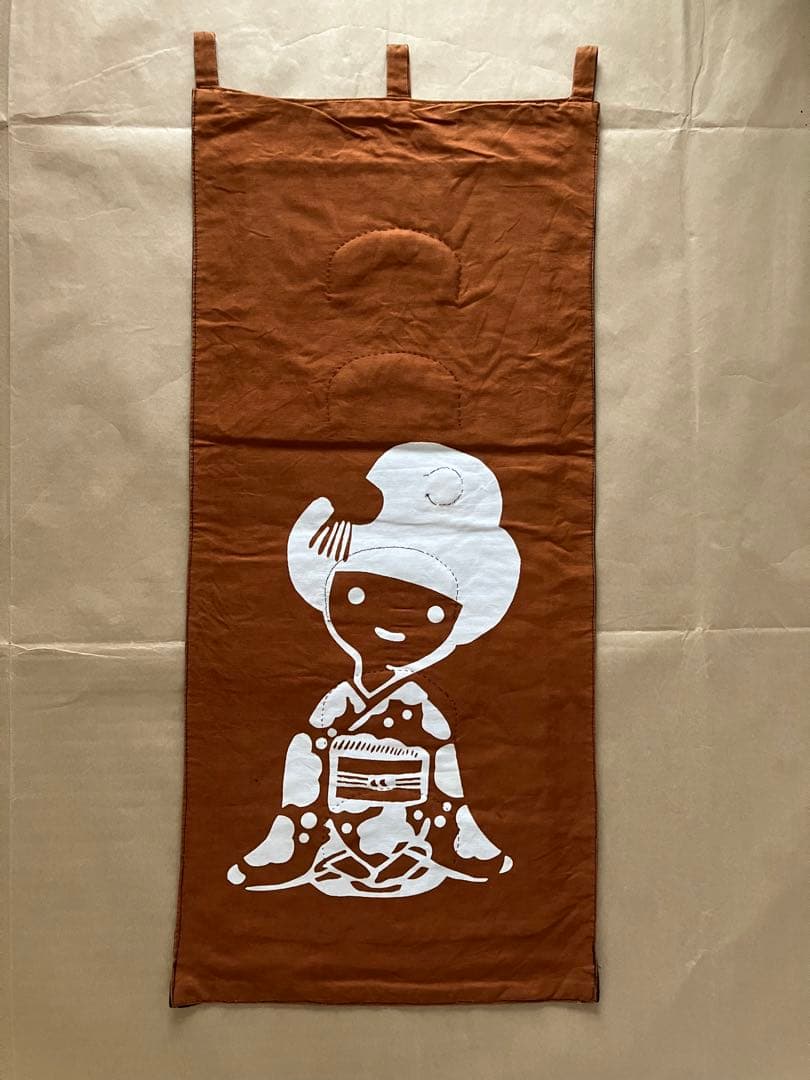 3番　ハンドメイド　古布パッチワーク　のれん