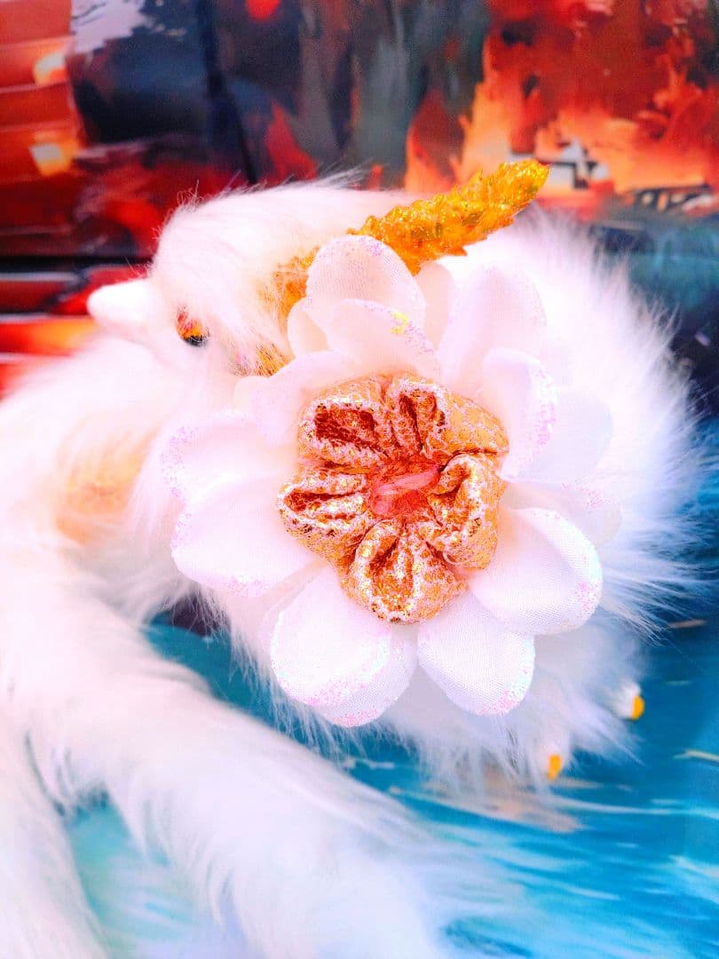 光輝花双尾天龍アートドール　ぬいぐるみドラゴン蓄artdoll Dragon