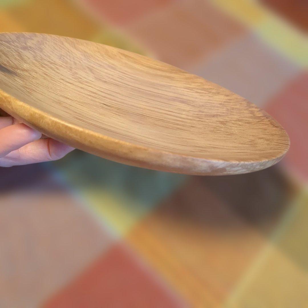 くるみプレート皿④手作り木工