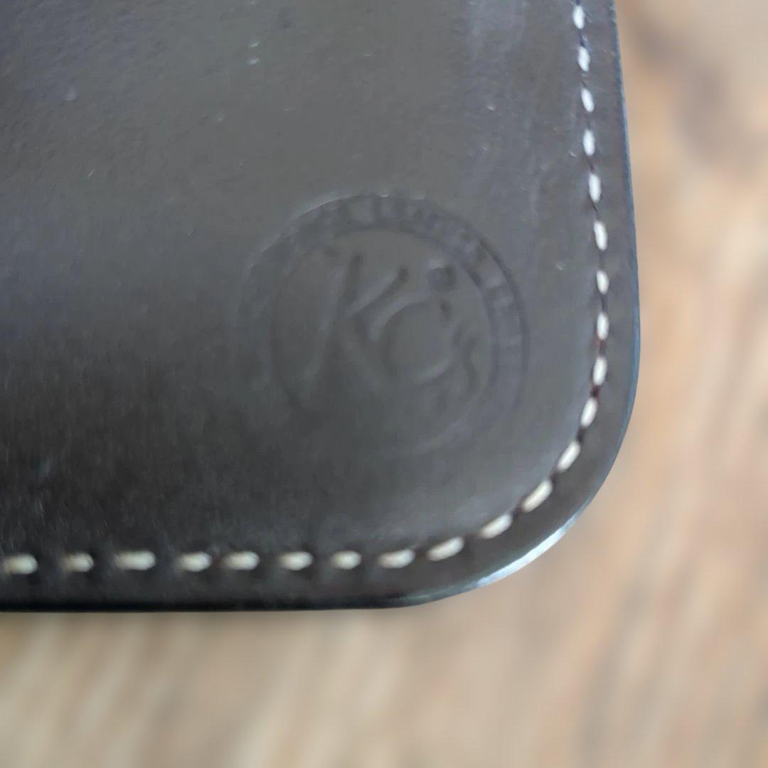 KC：ｓレザーウォレットダークブラウン長財布