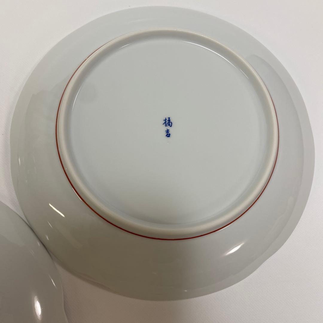 たち吉　花鳥　赤絵　和皿　金彩　中皿　5枚セット