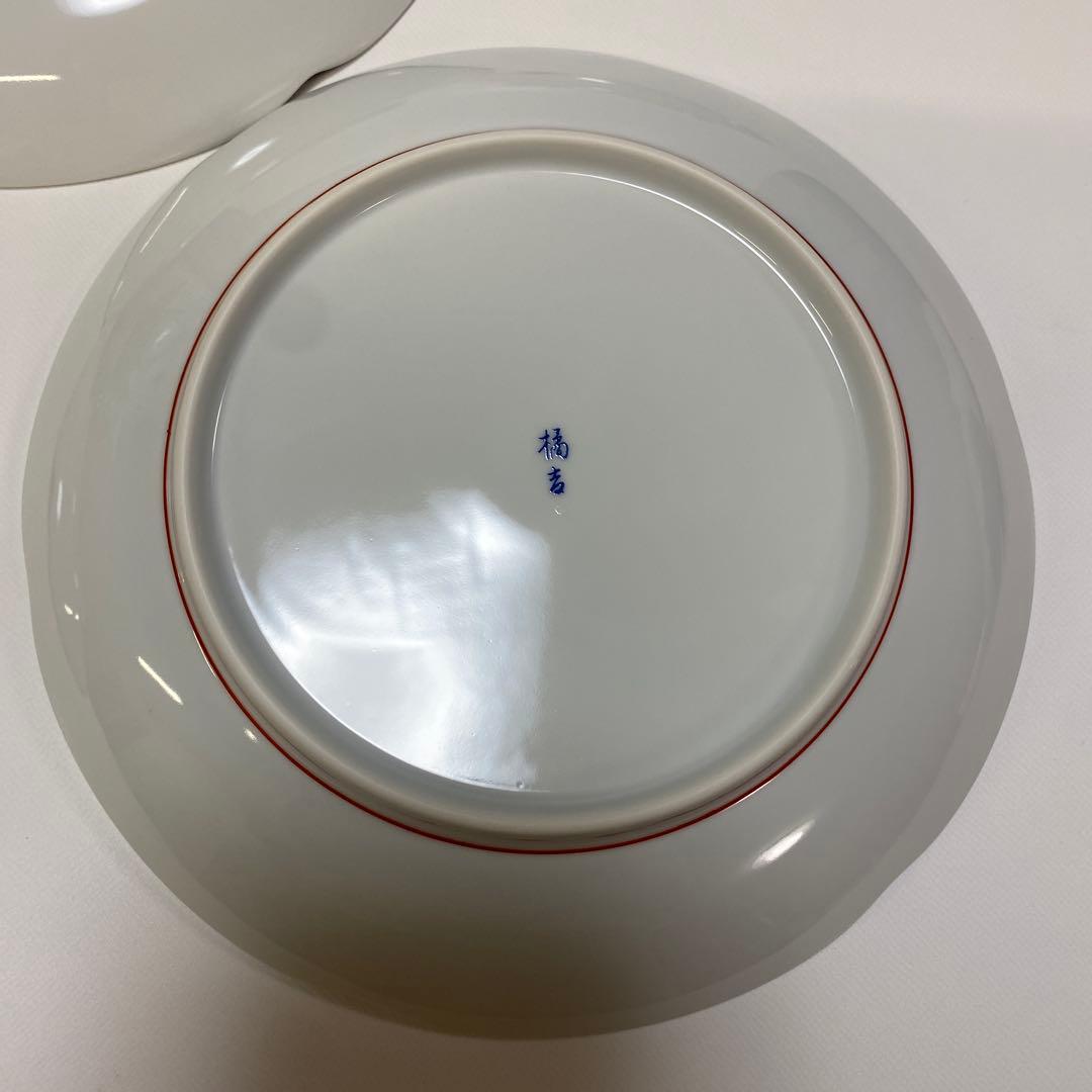 たち吉　花鳥　赤絵　和皿　金彩　中皿　5枚セット