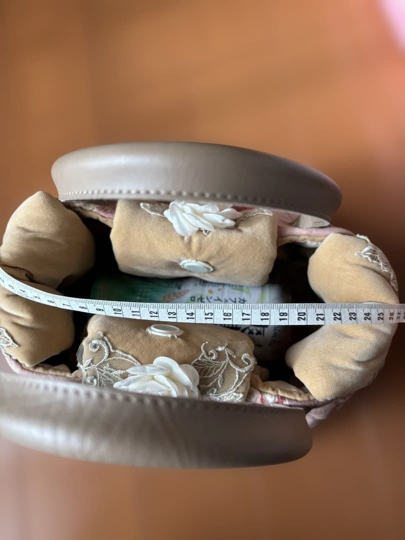 ハンドメイド　一点物　バッグ　レディース　ローズモチーフ　レース　花柄　ローズ