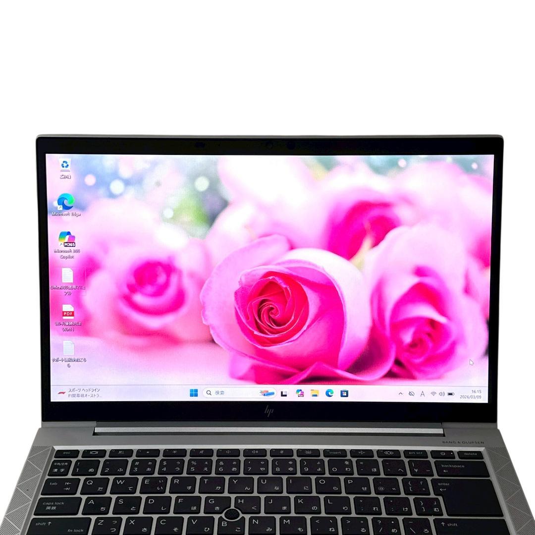 【美品】HP EliteBook 13型 i5 16GB ノートパソコン 863