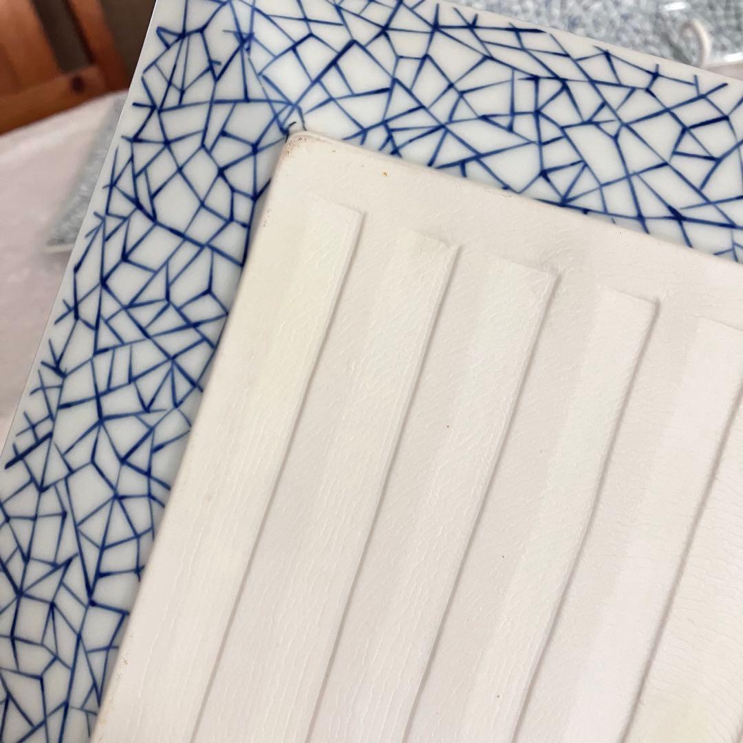 角大皿 スクエアプレート 角皿 大皿 和食器 染付