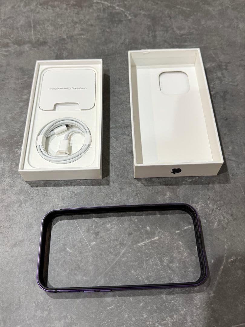 【美品】iPhone14pro パープル 128GB SIMロックなし