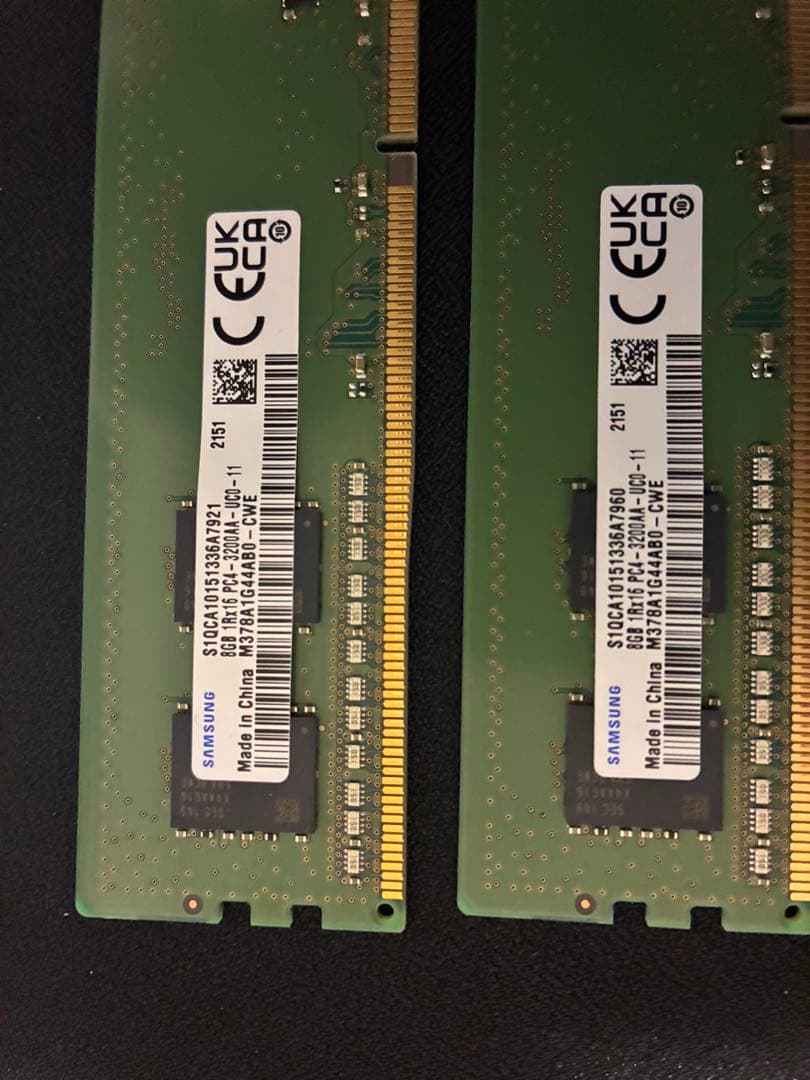 Samsung DDR4 8GB×2枚セット 2400MHz