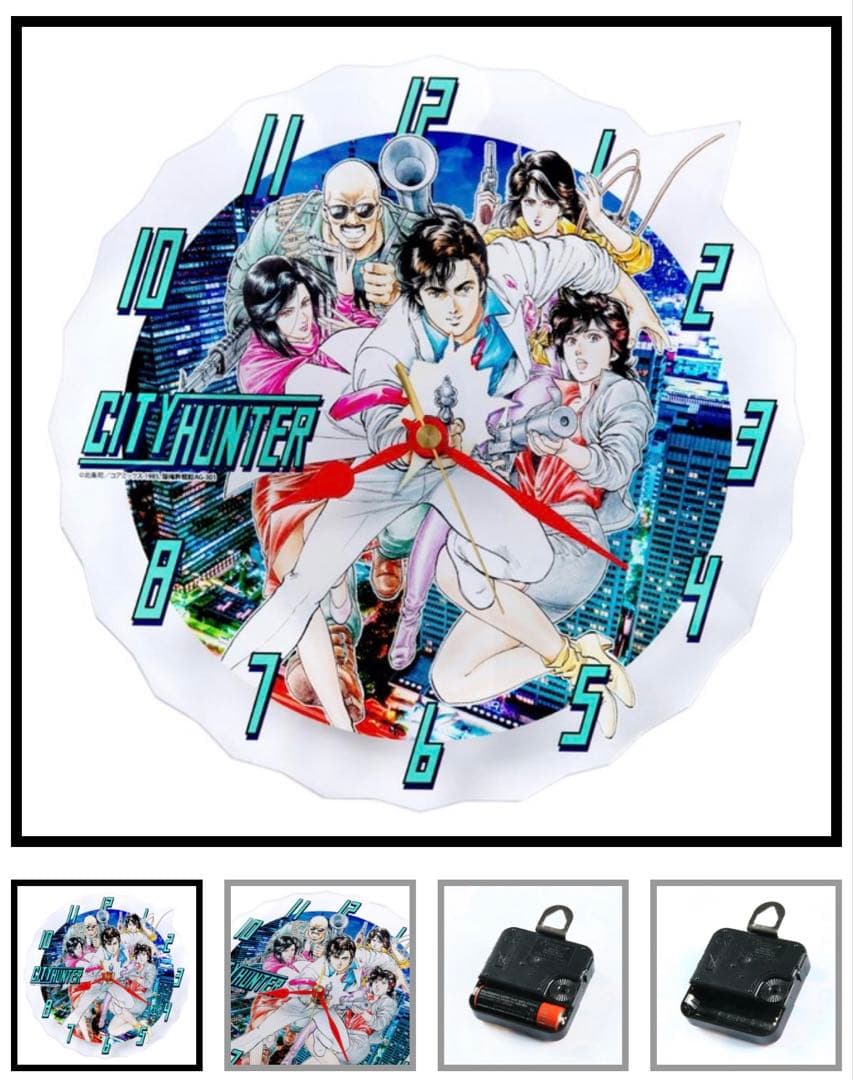 シティーハンター　アクリル時計　アートボード　カレンダー　※ジャンク品6点セット