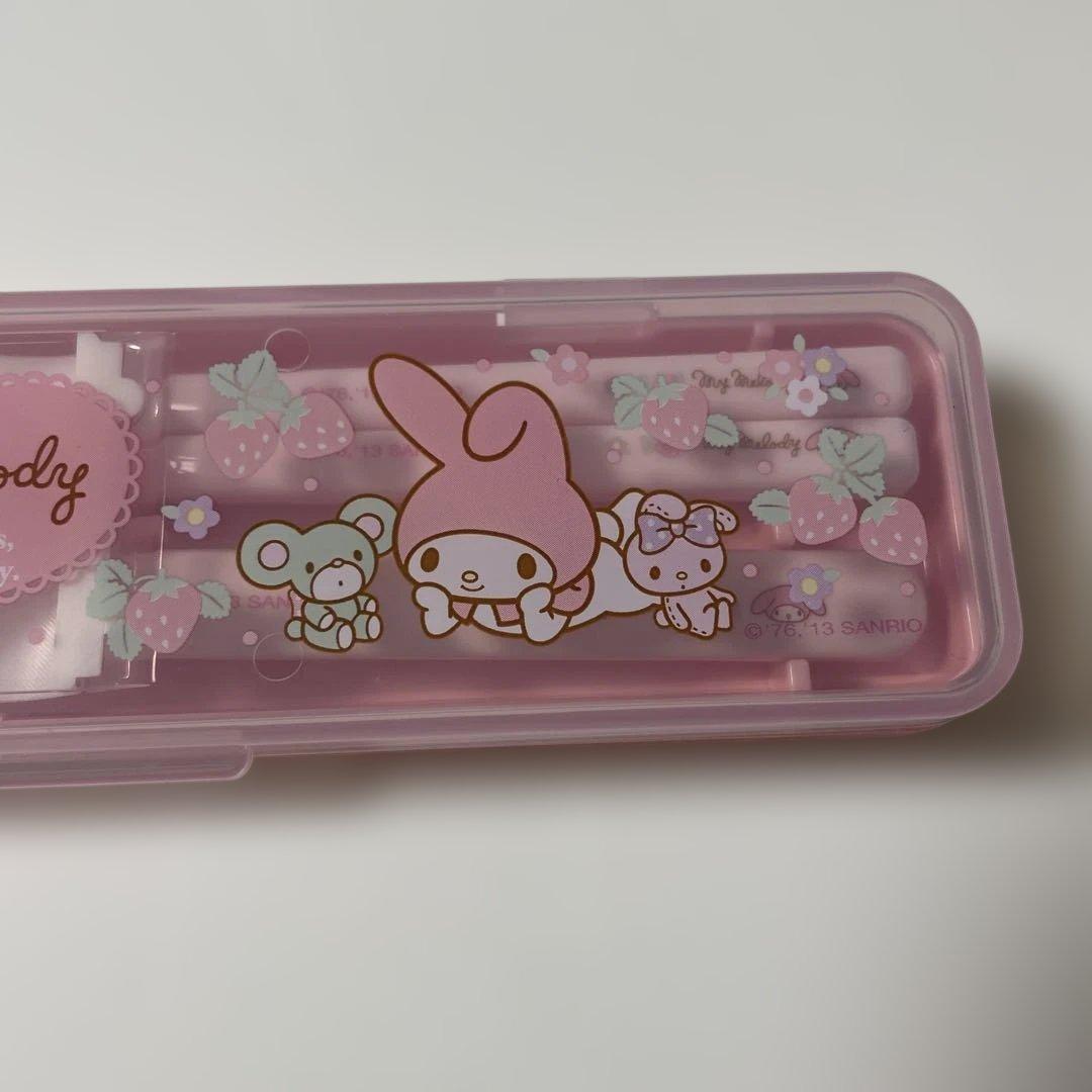 マイメロディカトラリーセットMy Melody ストロベリー柄レアレトロ2013