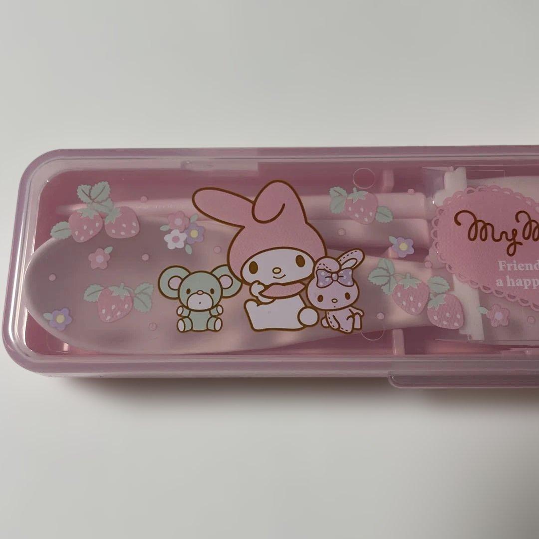 マイメロディカトラリーセットMy Melody ストロベリー柄レアレトロ2013