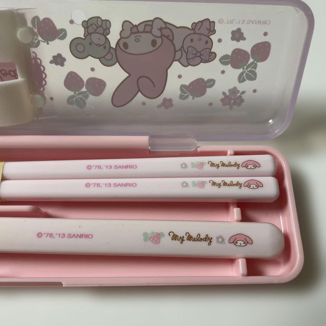 マイメロディカトラリーセットMy Melody ストロベリー柄レアレトロ2013