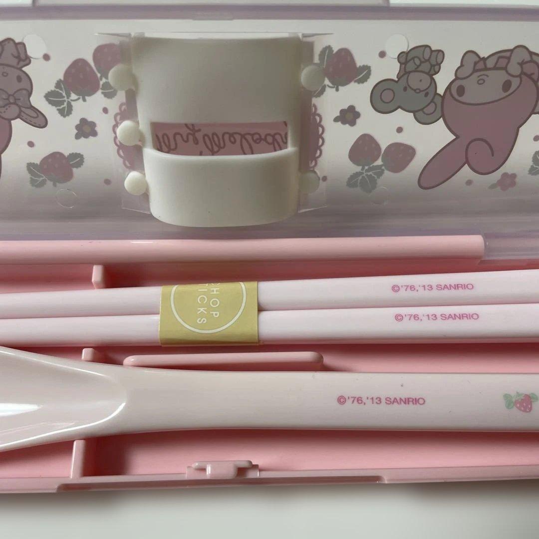 マイメロディカトラリーセットMy Melody ストロベリー柄レアレトロ2013