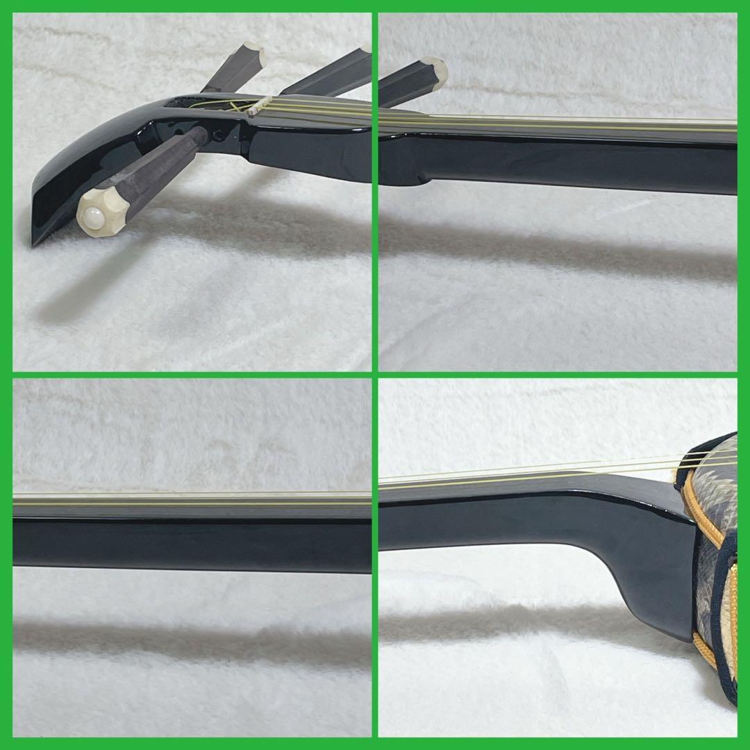 【初心者おすすめ】沖縄三線 人口蛇皮 ハードケース付き 付属品 練習用 【美品】