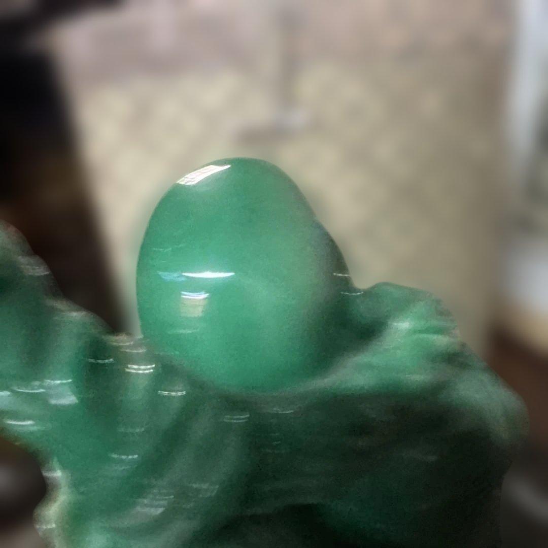 恵比寿様　仏像　翡翠　縁起物