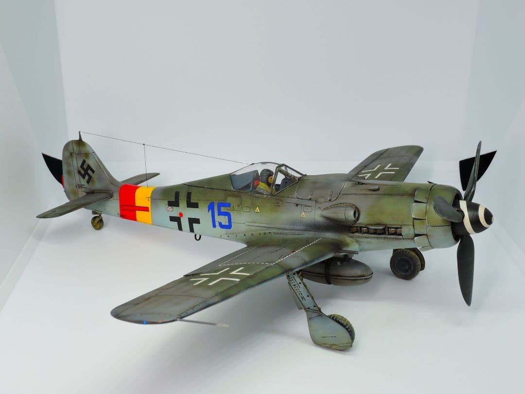 【プラモデル完成品】タミヤ 1/48 フォッケウルフ Fw190 D-9