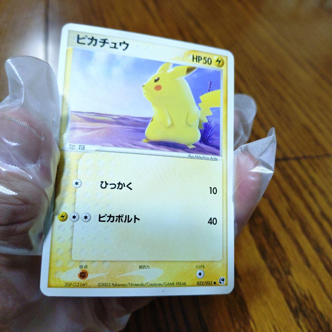 ポケパーク2005の限定プロモーションカードとポケモンカード　ピカチュウ　9枚