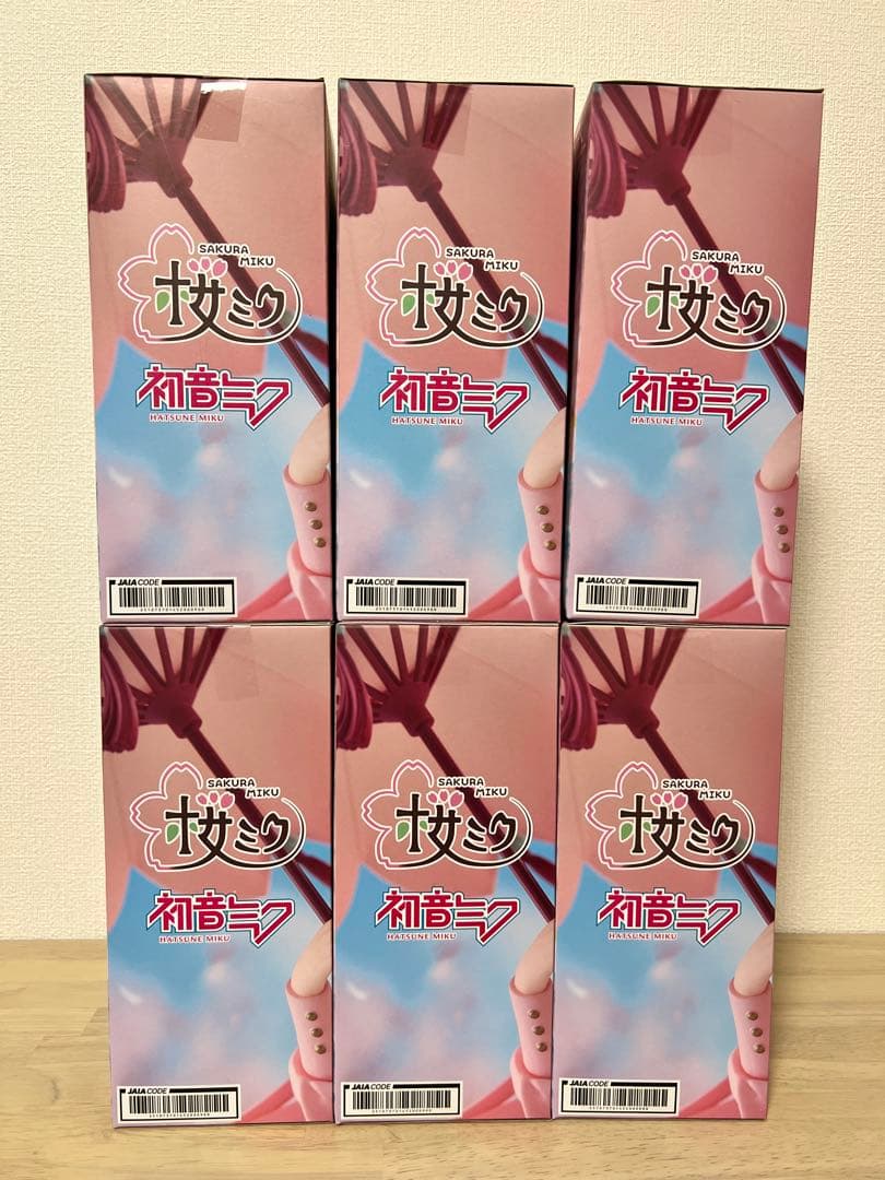 桜ミク　初音ミク　AMP＋ フィギュア－桜ドレスver.－4個セット