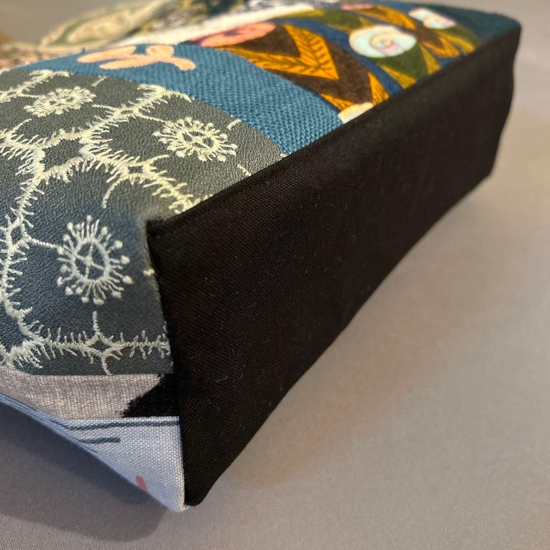 ミナペルホネン☆ ハンドメイド　バッグ　両面パッチワーク