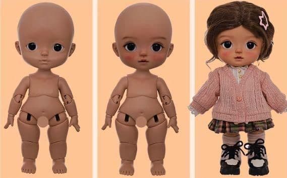 AX976 BJD 1/6 ドール本体 jelly 球体関節人形 ハンドメイド