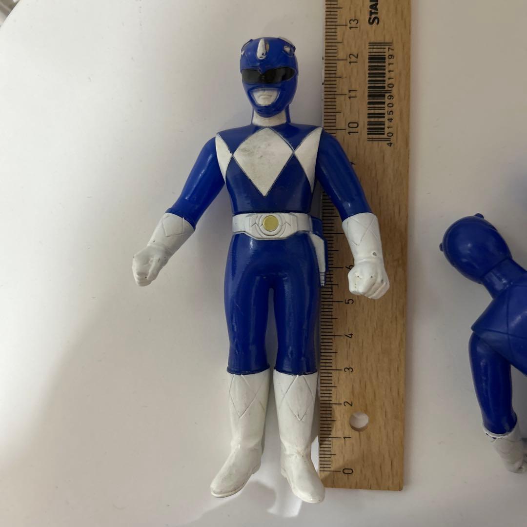 未使用☆難あり ジュウレンジャー☆トリケラレンジャー☆ソフビ当時物バンダイ12点