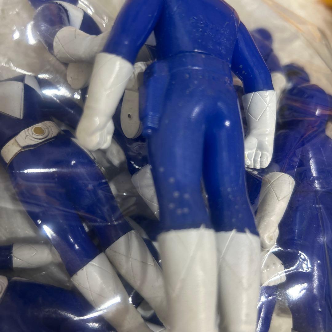 未使用☆難あり ジュウレンジャー☆トリケラレンジャー☆ソフビ当時物バンダイ12点