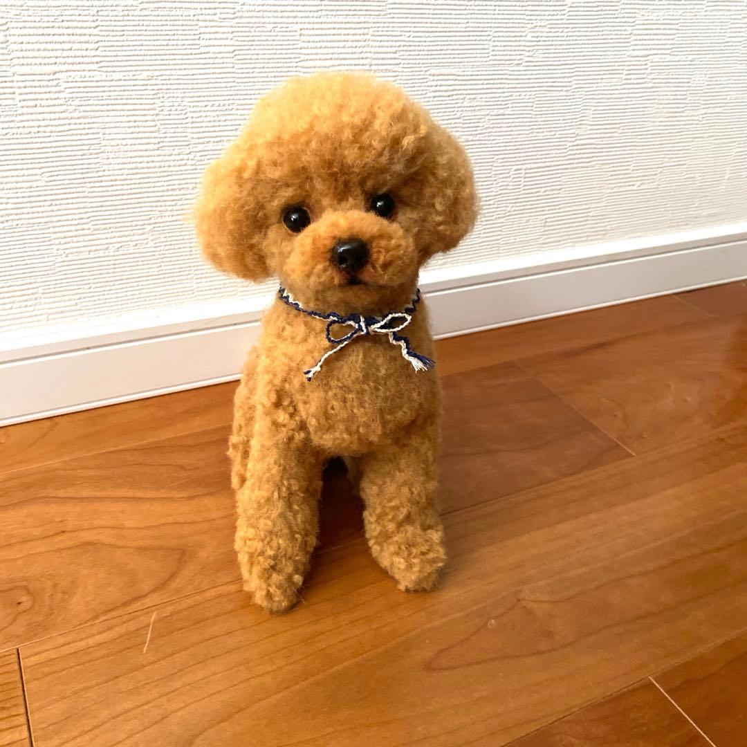羊毛フェルト　トイプードル　プードル　羊毛わんこ