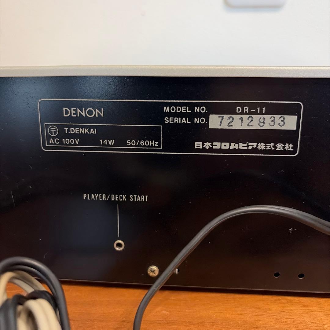 DENON デノン DR-11 ステレオカセットデッキ 稼働品 再生録音OK