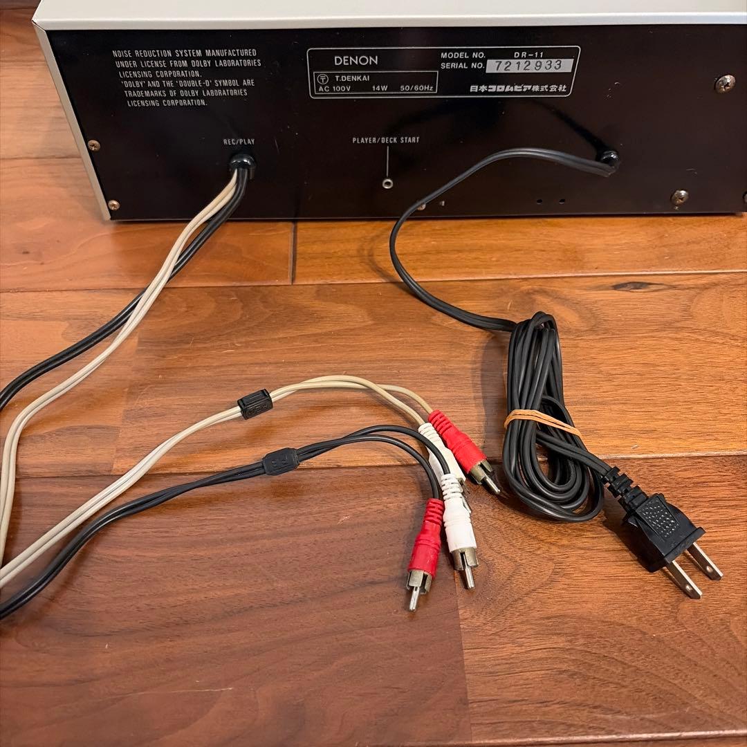DENON デノン DR-11 ステレオカセットデッキ 稼働品 再生録音OK