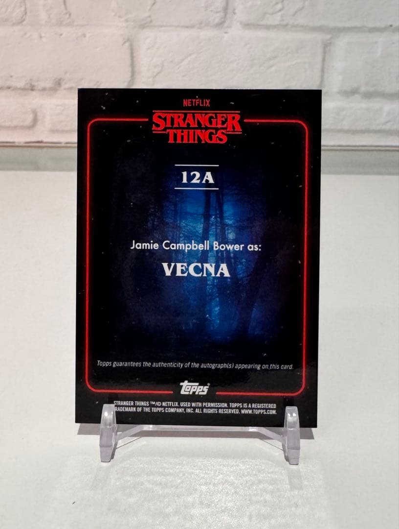 【世界50枚限定 】Stranger Things VECNA 直筆サインカード