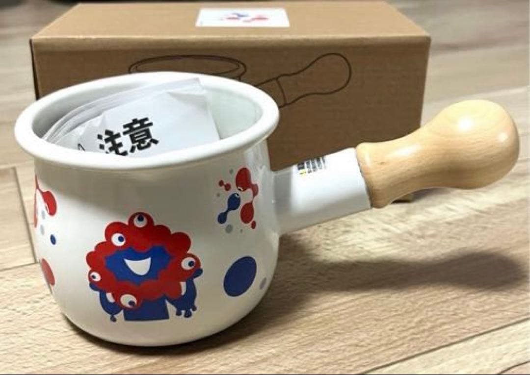 【新品】EXPO2025 ミャクミャク ホーロー プチ ミルクパン 水玉 片手鍋