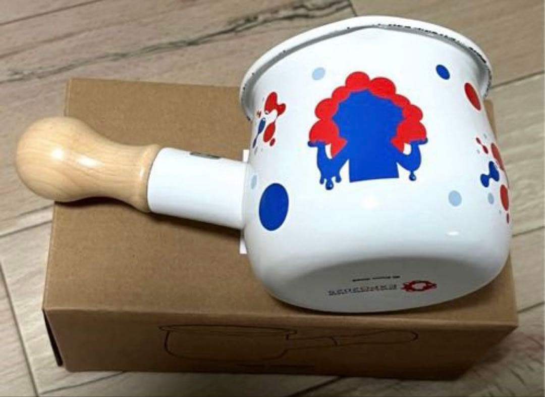 【新品】EXPO2025 ミャクミャク ホーロー プチ ミルクパン 水玉 片手鍋