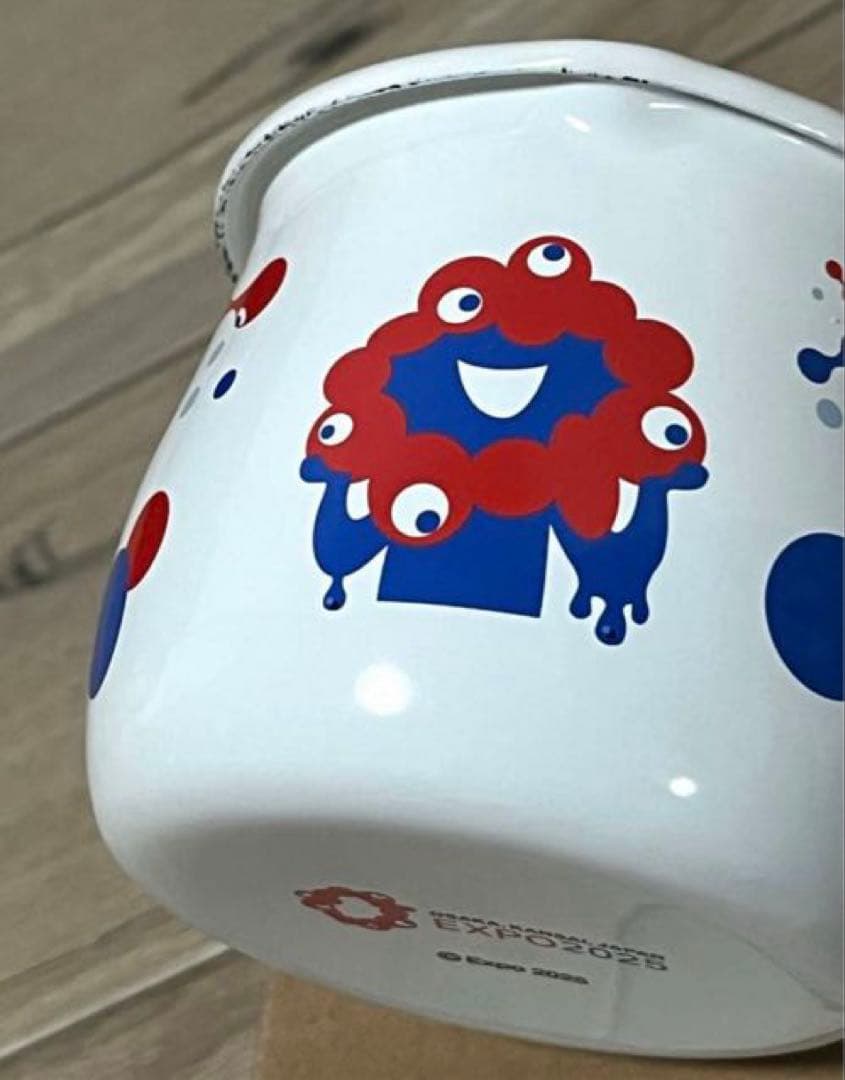 【新品】EXPO2025 ミャクミャク ホーロー プチ ミルクパン 水玉 片手鍋