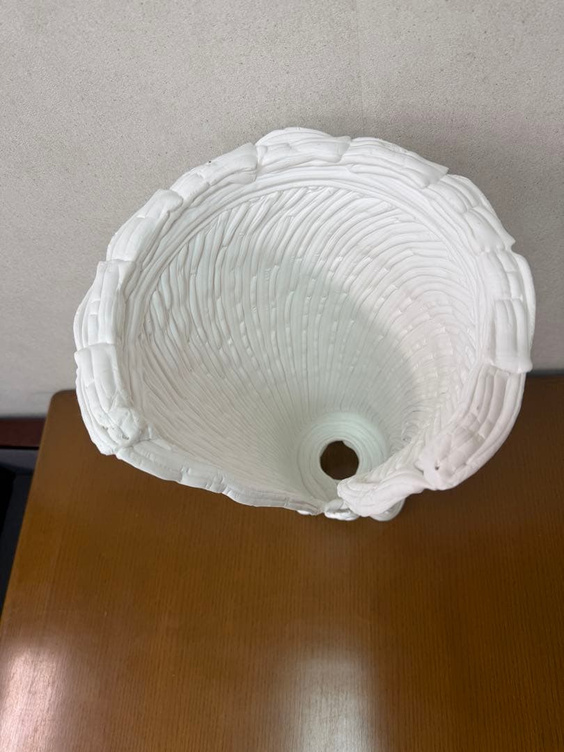 紲鉢(綱木紋) らせん美 ホワイト ①