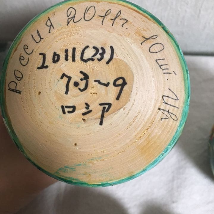 ロシア　マトリョーシカ　10ピース　グリーン