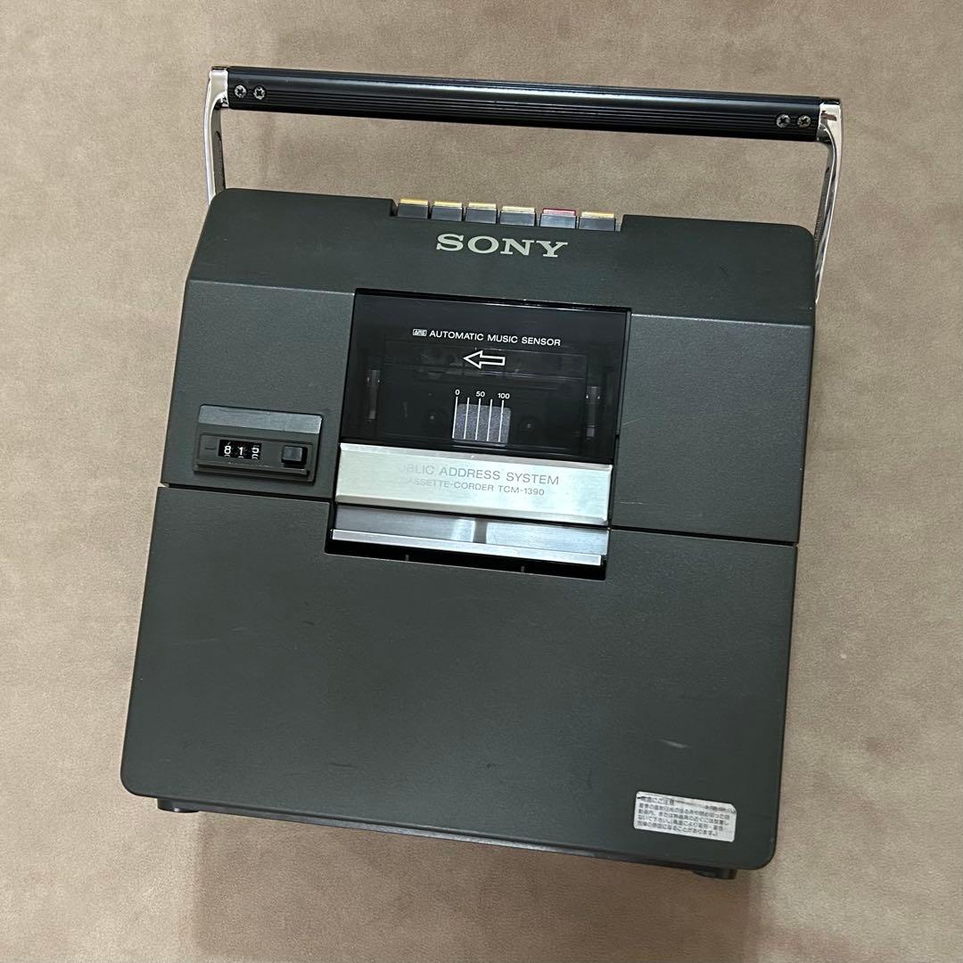 SONY TCM-1390 テープレコーダー 拡声 カセットテープ ソニー