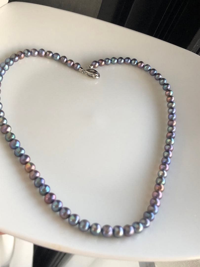 淡水無核パールネックレス　ハンドメイド