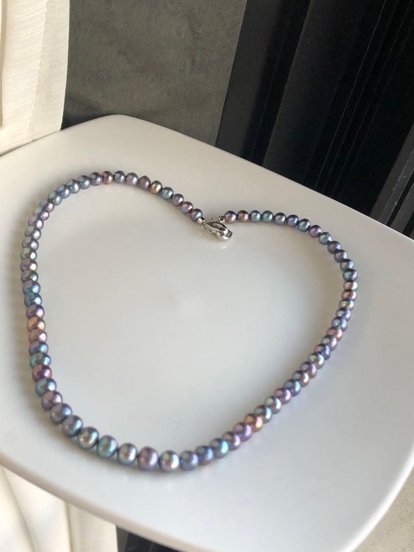淡水無核パールネックレス　ハンドメイド