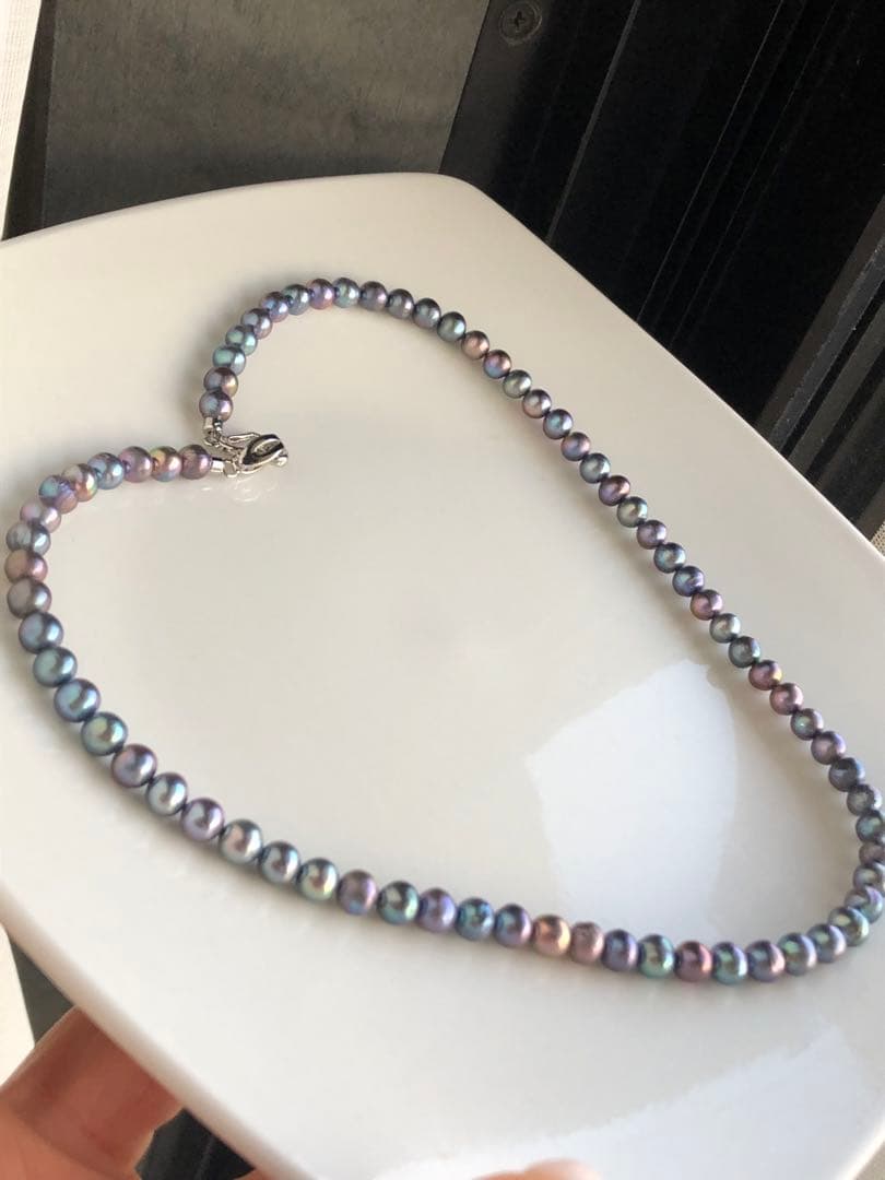 淡水無核パールネックレス　ハンドメイド