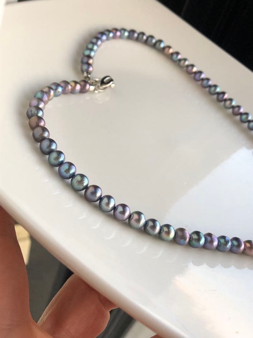 淡水無核パールネックレス　ハンドメイド