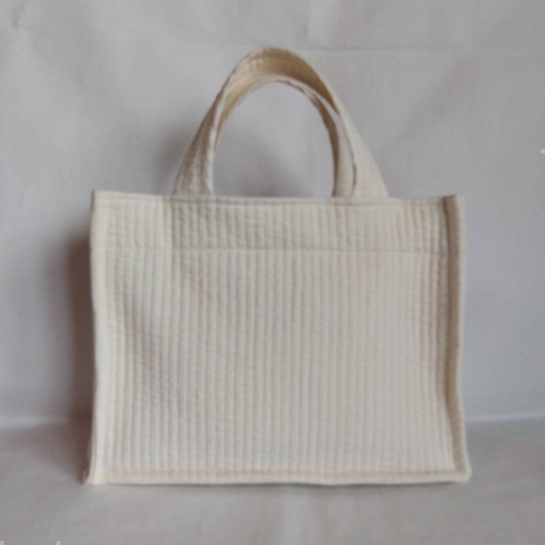 マグネット 底板ヌビ☆スクエアバッグL☆ ネイビー ヌビバッグ