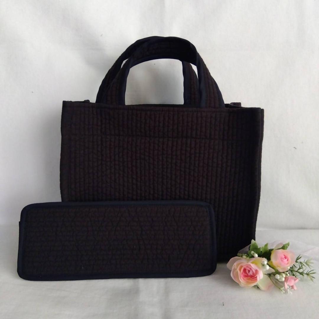 マグネット 底板ヌビ☆スクエアバッグL☆ ネイビー ヌビバッグ