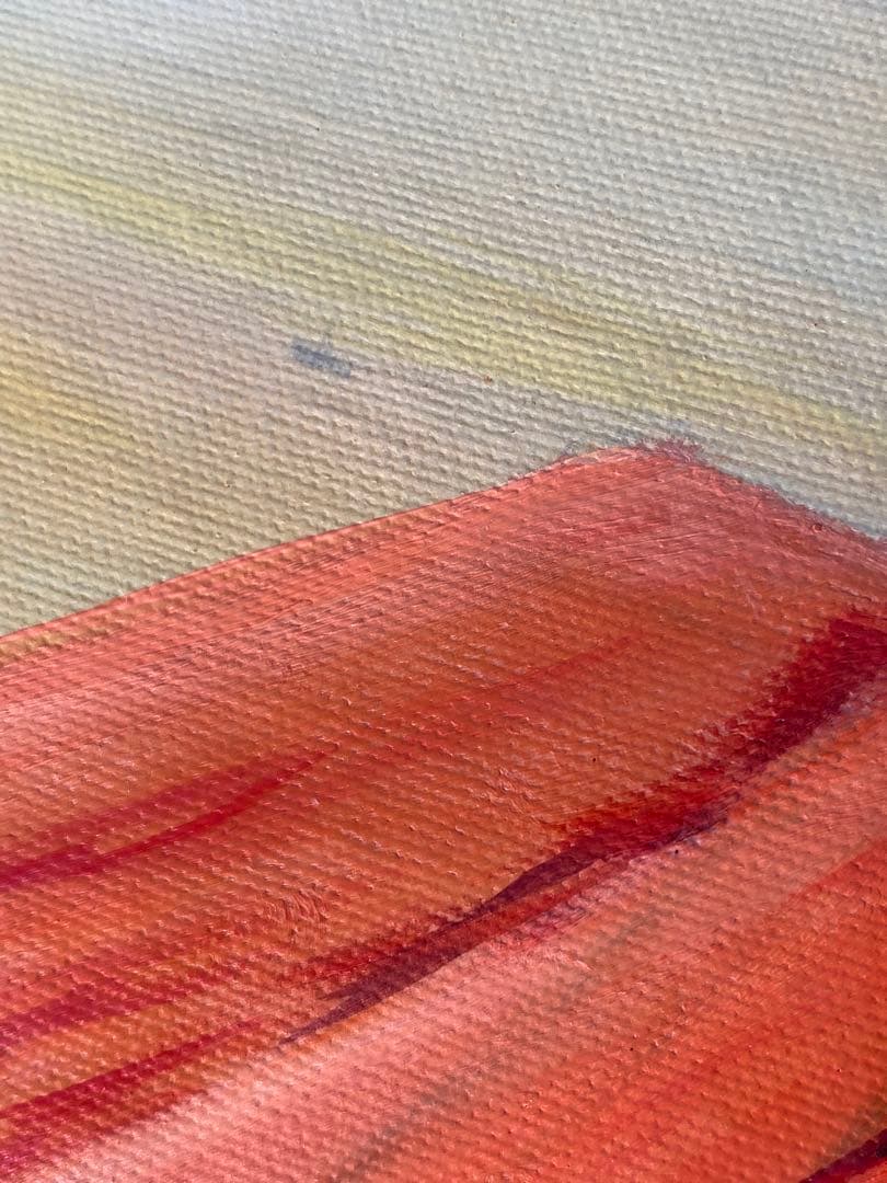 1466❣️ 油彩画  赤富士　森田  10号