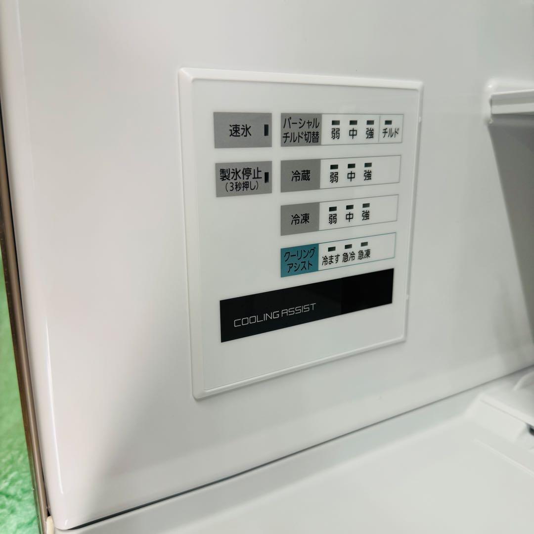 【送料込み】高年式 パナソニック ガラスドア冷凍冷蔵庫 NR-SPF455X-N