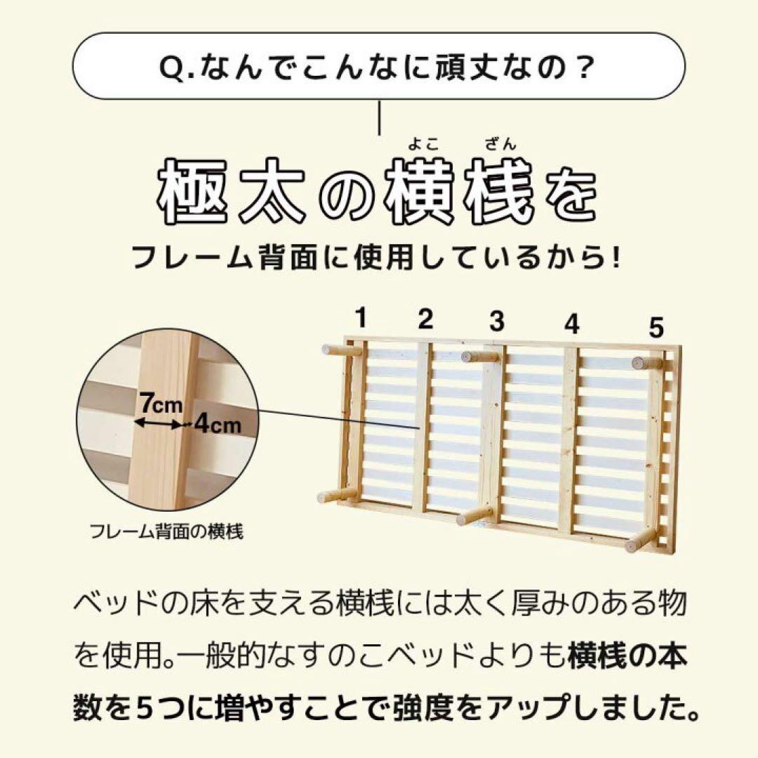 【送料込】バノン 木製すのこベッド ベッドフレーム シングル ネルコンシェルジュ