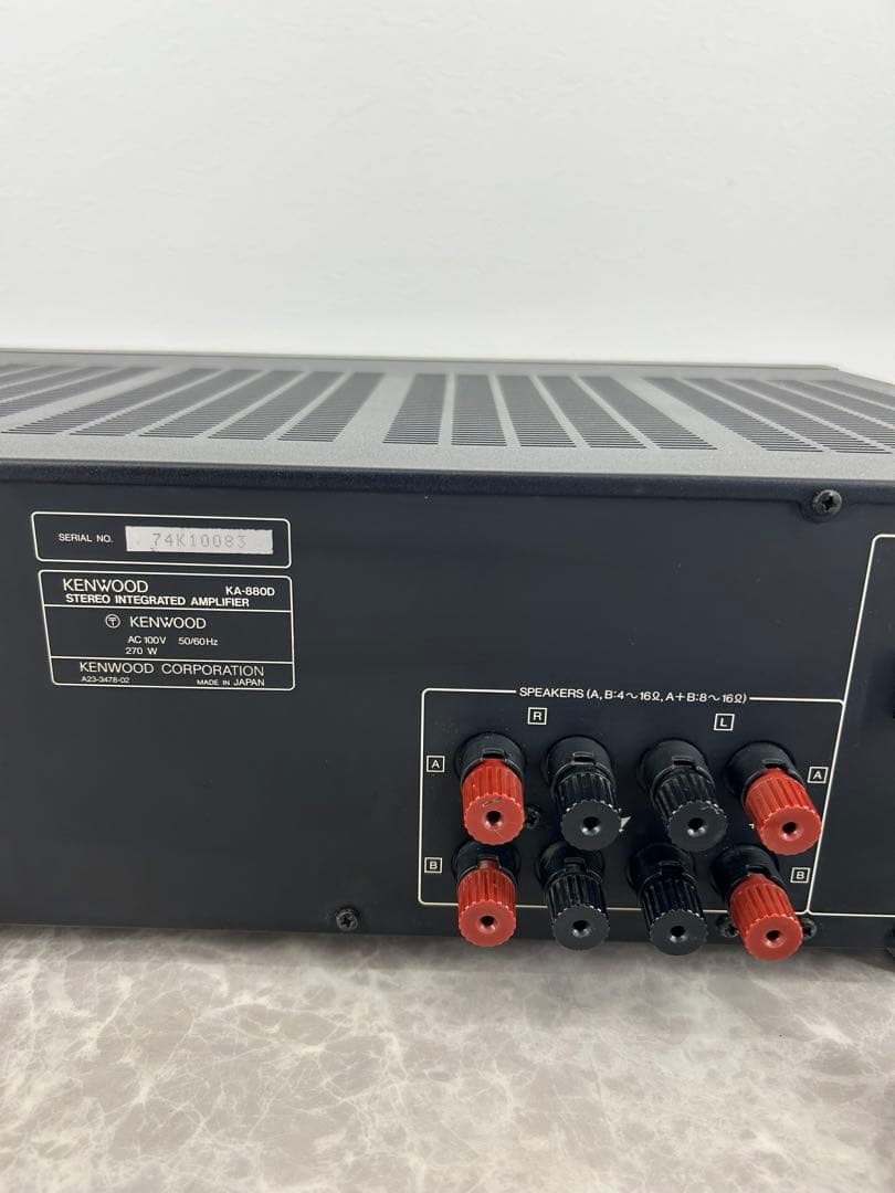 送料込み⭐︎KENWOOD【プリメインアンプ KA-880D】動作確認済み