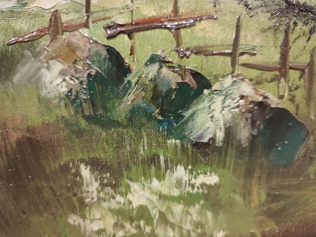 風景画 油絵 絵画 油彩画 肉筆 美術 アンティーク