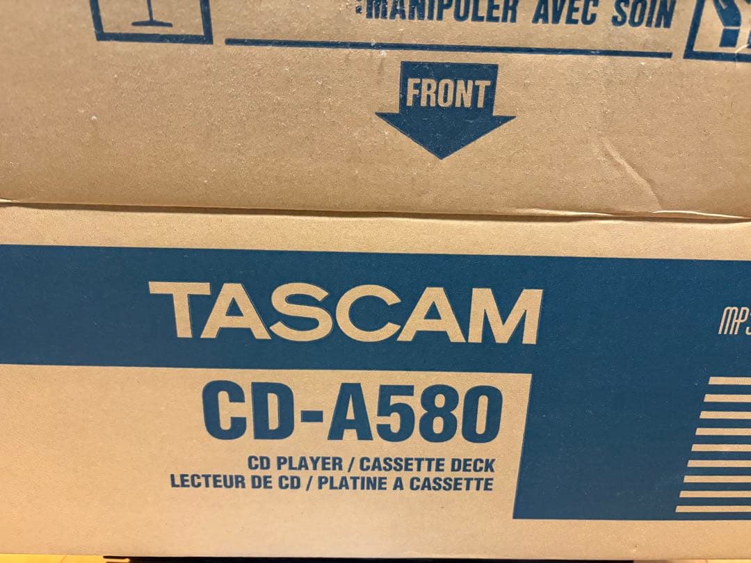 【元箱・付属品完備】TASCAM CD-A580 V2 ジャンク品（CD再生OK