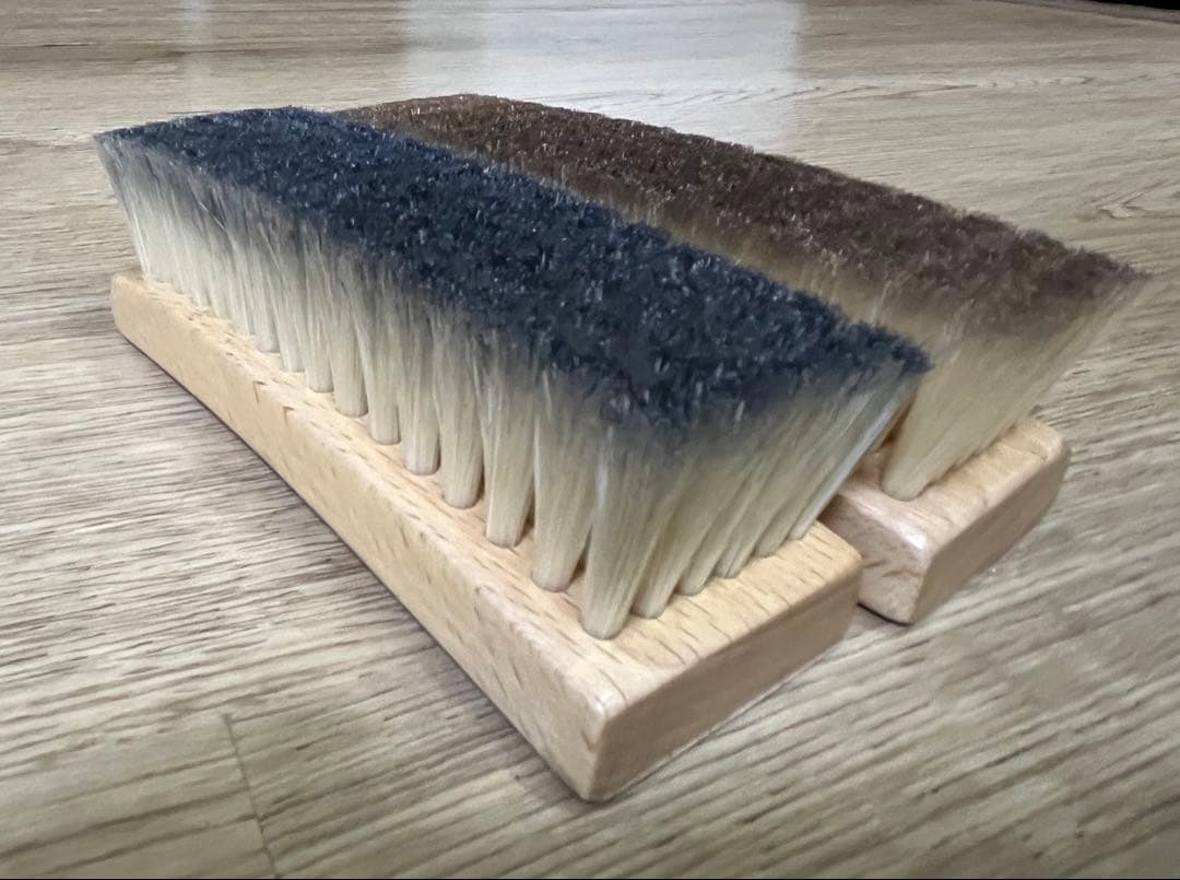 江戸屋　靴ブラシ　白豚毛　２本セット
